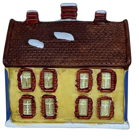 Village Mansion Holiday Dickens of London Christmas Porcelain House Vintage 1991 - Picture 5 of 16